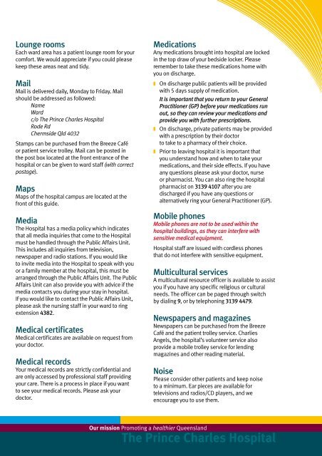 Patient Information Guide - Queensland Health