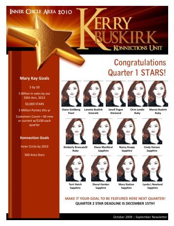 October 2009 with September Recognition - Kerry Buskirk