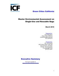 Green Cities California Master Environmental Assessment on Single ...