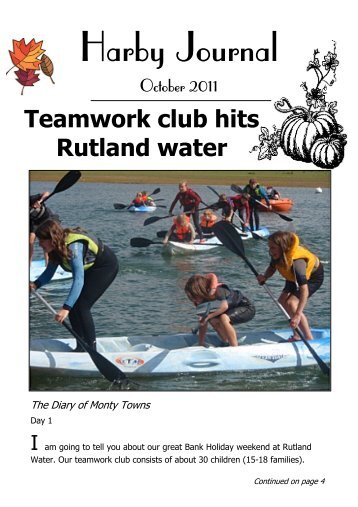 Teamwork club hits Rutland water - The Harby Website