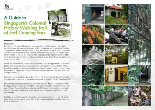 Singapore's Colonial History Walking Trail at Fort Canning Park