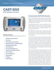 CAST SGX GPS Satellite Simulator - CAST Navigation