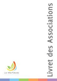 livret des associations au format PDF - La Wantzenau