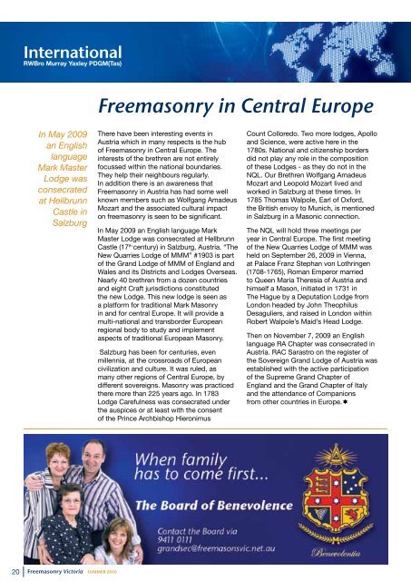 Freemasonry Victoria - Freemasons Victoria