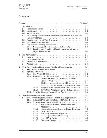 GR-3053-CORE - Telcordia Information SuperStore