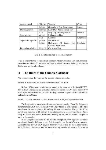 When is Chinese New Year? - Department of Mathematics