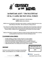 informational night / team registrations for all sg middle and high ...