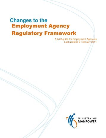 Changes to the Employment Agency Regulatory Framework