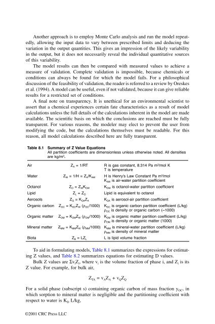 McKay, Donald. "Front matter" Multimedia Environmental Models ...