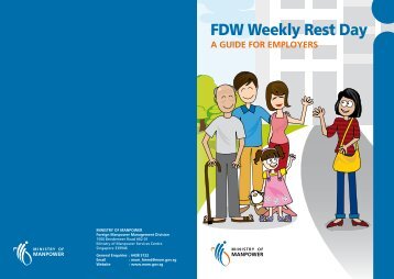 FDW Weekly Rest Day: A Guide for Employers - Ministry of Manpower