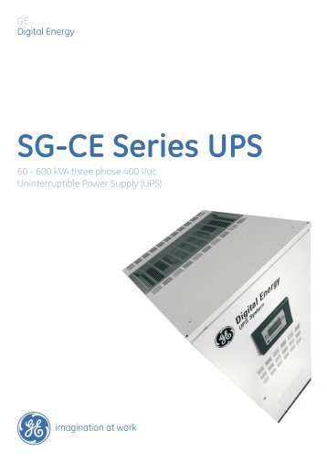 SG-CE Series UPS - GE Digital Energy