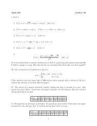 Math 220 October 30 I. Find f 1. f (x) = x √ x2 + sin(x) + cos(x), f(0 ...