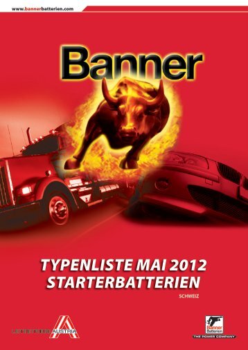 TYPENLISTE MAI 2012 STARTERBATTERIEN