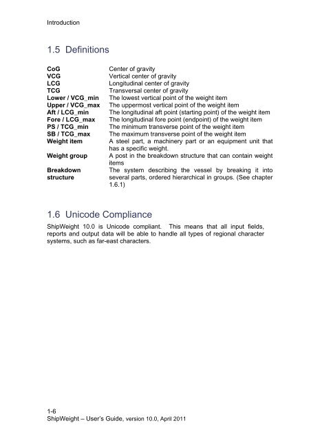 USER'S GUIDE - ShipWeight