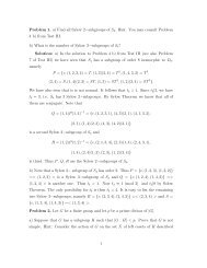 Problem 1. a) Find all Sylow 2−subgroups of S 4. Hint. You may ...