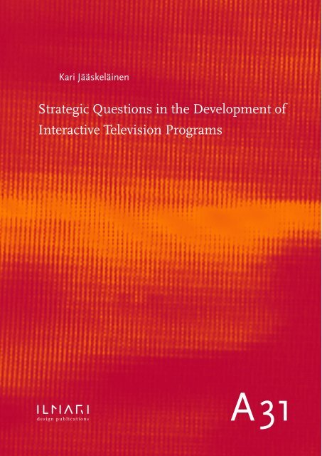 Strategic Questions in the Development of Interactive Television ...