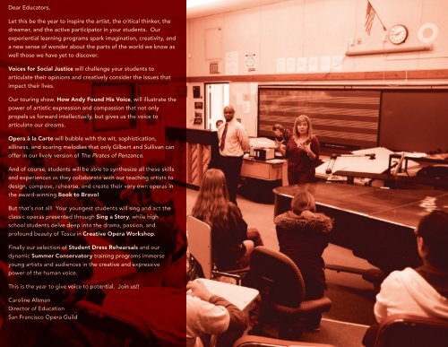 Education Brochure (PDF) - San Francisco Opera