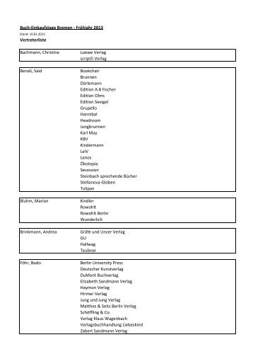 NB_Verlagsvertreter-Liste Frühjahr 2013 (PDF / 50.86 KB)