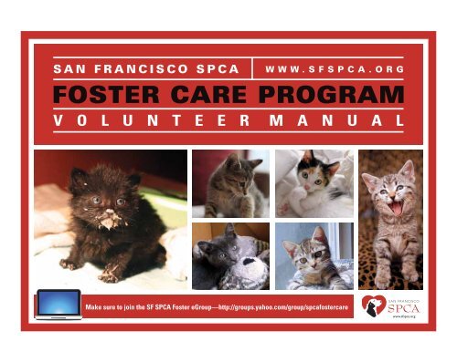 Foster Care Program Volunteer Manual - San Francisco SPCA