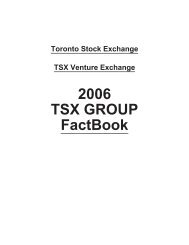 2006 TSX GROUP FactBook