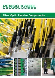 Fiber Optic Passive Components - PENGG KABEL GmbH