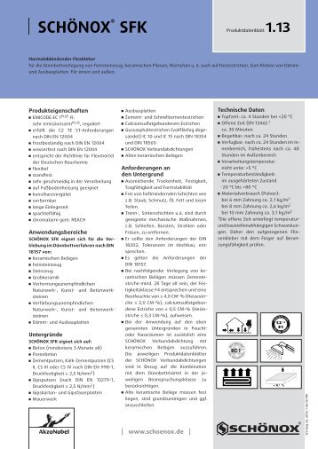 SCHÖNOX SFK - Schonox