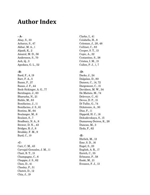 View Program - asbmb