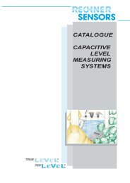 catalogue capacitive level measuring systems - Rechner Sensors