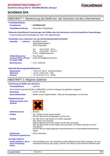 SCHÖNOX SFK - Schonox