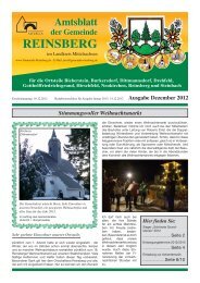 10.12.2012 - der Gemeinde Reinsberg