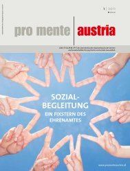 ein Fixstern des ehrenamtes - pro mente Burgenland