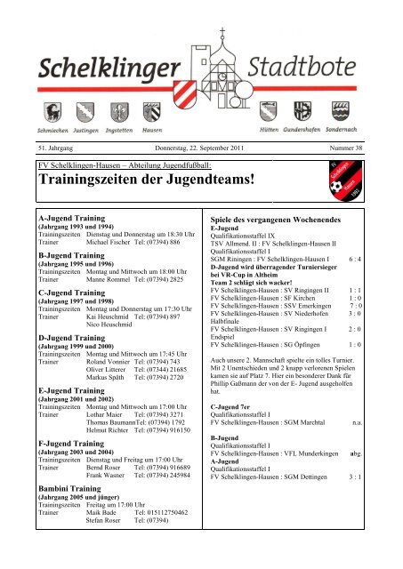 Klicken Fv Schelklingen Hausen 1993