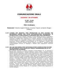 comunicazioni orali - NL Congressi