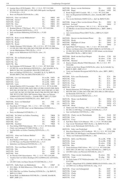 Teckel-Zuchtbuch 2006 - Landesverband Sachsen-Anhalt im DTK ...