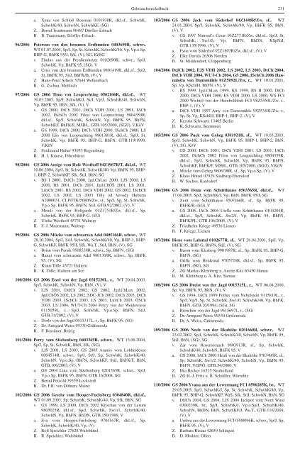 Teckel-Zuchtbuch 2006 - Landesverband Sachsen-Anhalt im DTK ...