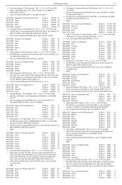 Teckel-Zuchtbuch 2006 - Landesverband Sachsen-Anhalt im DTK ...