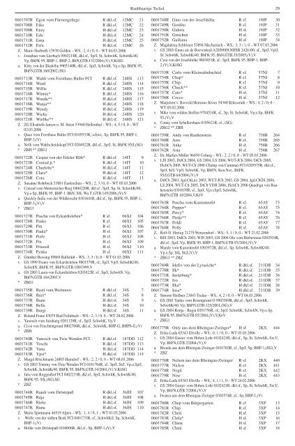 Teckel-Zuchtbuch 2006 - Landesverband Sachsen-Anhalt im DTK ...