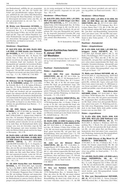 Teckel-Zuchtbuch 2006 - Landesverband Sachsen-Anhalt im DTK ...