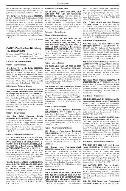 Teckel-Zuchtbuch 2006 - Landesverband Sachsen-Anhalt im DTK ...