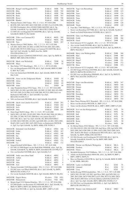 Teckel-Zuchtbuch 2006 - Landesverband Sachsen-Anhalt im DTK ...