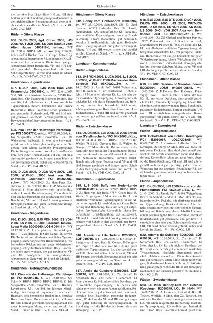 Teckel-Zuchtbuch 2006 - Landesverband Sachsen-Anhalt im DTK ...