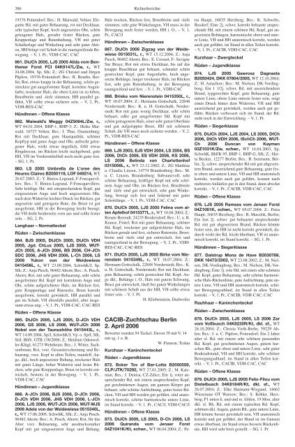 Teckel-Zuchtbuch 2006 - Landesverband Sachsen-Anhalt im DTK ...