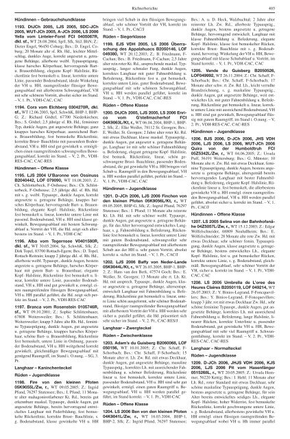 Teckel-Zuchtbuch 2006 - Landesverband Sachsen-Anhalt im DTK ...