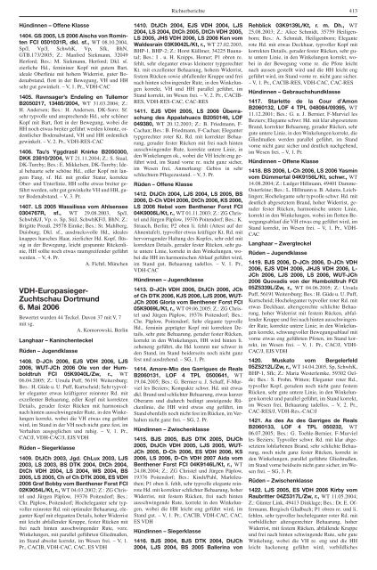 Teckel-Zuchtbuch 2006 - Landesverband Sachsen-Anhalt im DTK ...