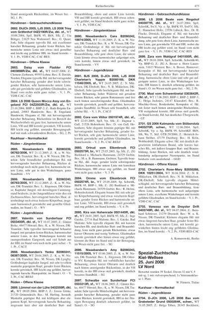 Teckel-Zuchtbuch 2006 - Landesverband Sachsen-Anhalt im DTK ...