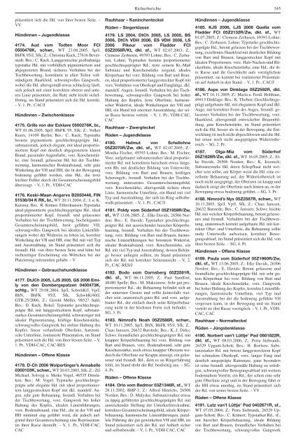 Teckel-Zuchtbuch 2006 - Landesverband Sachsen-Anhalt im DTK ...