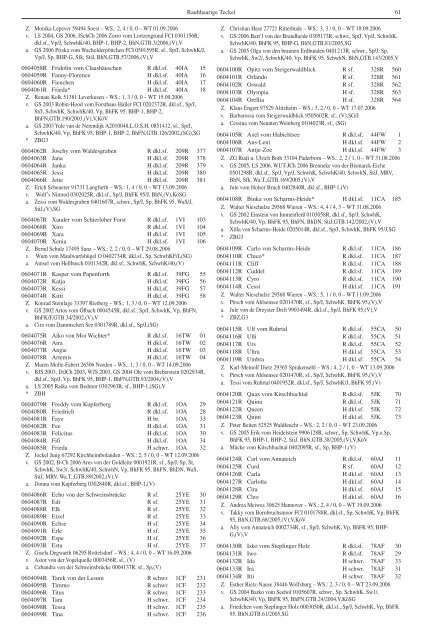 Teckel-Zuchtbuch 2006 - Landesverband Sachsen-Anhalt im DTK ...