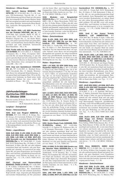 Teckel-Zuchtbuch 2006 - Landesverband Sachsen-Anhalt im DTK ...