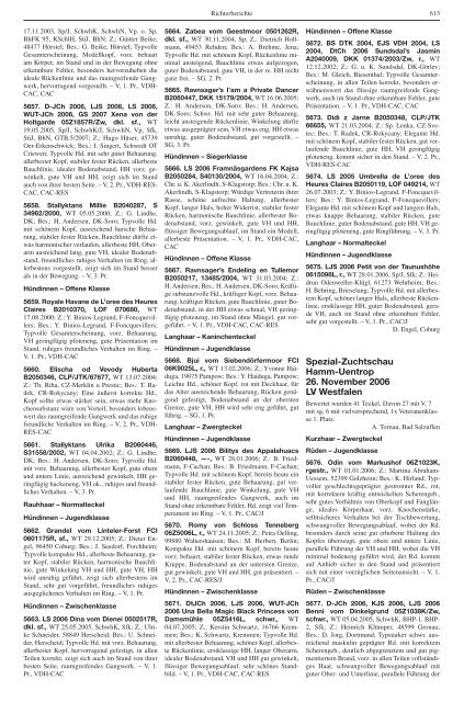 Teckel-Zuchtbuch 2006 - Landesverband Sachsen-Anhalt im DTK ...