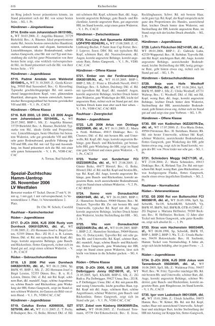 Teckel-Zuchtbuch 2006 - Landesverband Sachsen-Anhalt im DTK ...